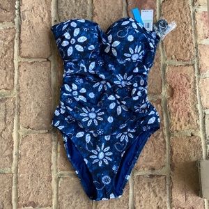 NWT Bleu - bathing suit with floral print